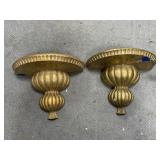 Pair Wall Shelves 13"