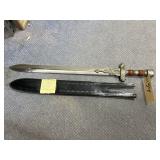 Medieval Sword 30-1/2" 24" Blade w/Lineguard