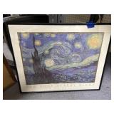Van Gogh Starry Night 16x20 Custom Framed
