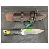 Ipak 6" Fixed Blade Knife w/Leather Sheath