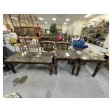 2 End Tables 26"L x 24"W x 24"H & Coffee Table
