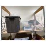 Pile of Assorted Metal Baskets & Trays & More