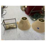Metal Wall Pocket - 4 Glass Light Globes & More