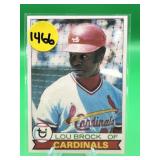 HIGH GRADE VINTAGE 1979 TOPPS HOF LOU BROCK