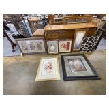 Pile of Assorted Pic Frames & Wall Art 36"x36"