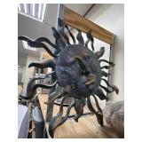 Metal Sun Wall Dï¿½cor 30"