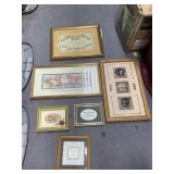 6 Pcs - Framed Wall Dï¿½cor 21"x11" & Smaller