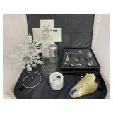 7 Pc Wine Set in box & Home Decor