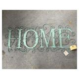 Metal "Home" Sign