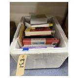 Assorted Books in Styrofoam Chest