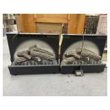 2 - Elec Fireplace Inserts 23"L x 10"W x 20"H