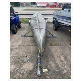 Canoe on Trailer w/Paddles - Evinrude 2HP Motor