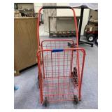 Rolling Metal Basket/Cart w/Climbing Wheels
