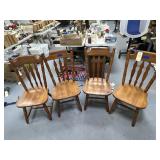 4 - Wooden Dining Chairs