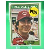1981 TOPPS HOF JOHNNY BENCH CARD