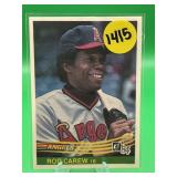 1984 DONRUSS HOF ROD CAREW CARD