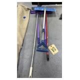 3 - Rubber Scrubber Squeegees & Snow Shovel