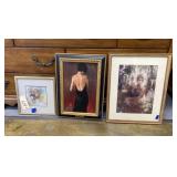 3 Pcs Framed Wall Dï¿½cor - "The Black Drape"