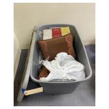 Holiday Dï¿½cor - Throw Pillows in Plastic Bin w/Lid