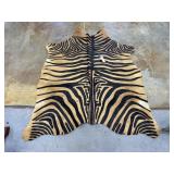 Zebra Style Leather Rug
