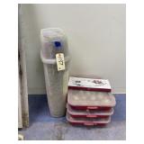 Assorted Gift Wrap in Plastic Tote - Ornaments