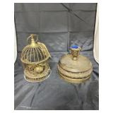 Decorative Metal Birdcage - Candlestick Holder