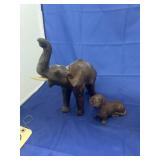 Wood Carved Elephant - Wood Dog Statue