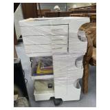 Plastic Organizing Cart w/Assorted Craft Supplies