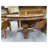 Wood Hall Table 49"L x 29"H