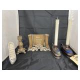 2- Battery Op Candle Sticks - Ring Organizer