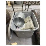 Doggie Steps - Metal Flashing in Plastic Bin w/Lid