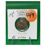 1927 S Lincoln Wheat Cent Very Fine