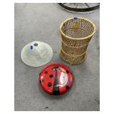 Wicker Wastebasket - Light Shade - Robovac