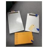 2 - Metal Clip Boards & Plastic Tackle Box