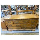 Dresser 67"L x 21"W x 34"H w/Mirror 43"H