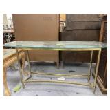 Glass Topped Sofa Table 56"L x 18"W x 27"H