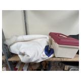 Plastic Tool Box - Sheepskin Rug