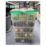 Assorted Christmas Ornaments in Organizer