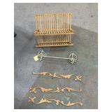 Metal Towel Rack - 3 Pcs Wall Dï¿½cor - Rack