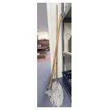 2 - Mop Handles w/1 Mop