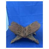 Wood Carved Elephant Bible Stand