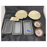 7 Pcs - Condiment Bowls - Saucers - Glass Trays