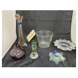 Glass Star of David Dï¿½cor - Etched Bowl