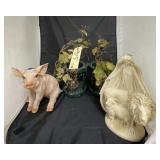 2 - Decorative Bird Cages - Piggy Figure