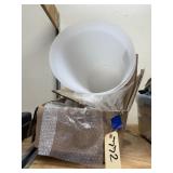2 - Plastic Wastebaskets - Lamp Shades & More