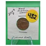 2009-P Uncirculated Lincoln Cent Home Place