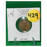 1915-P Lincoln Wheat Cent Fine