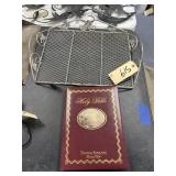 Metal Basket & Thomas Kincaid Holy Bible
