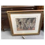 Framed Zebra Wall Art