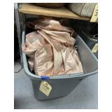Assorted Fabric in Plastic Bin w/Lid